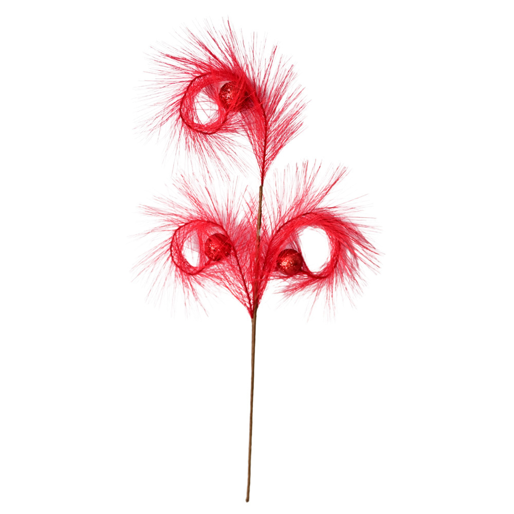 Ventas transfronterizas de caña frutas rojas Pampas hierba árbol de Navidad bolas de hadas decoración para el hogar colgar accesorios adornos