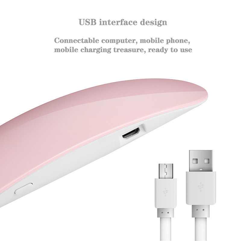 Luz de manicura USB 6W secador de uñas de ratón 6 LED cuentas de lámpara UV para el hogar