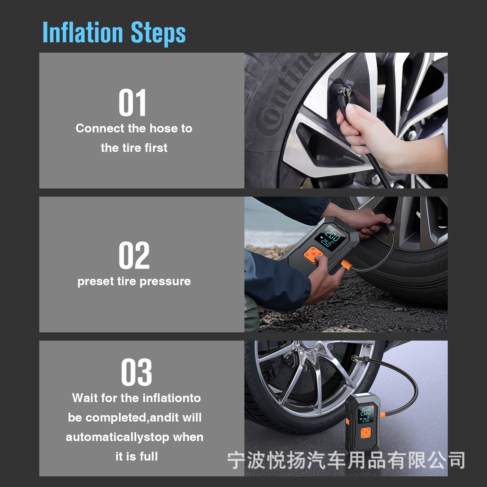 Road Rescue Emergency Power Starter, Air Pump All-In-One Device, Vehicle-Mounted Air Pump, Power Bank for Inflating Tires, Car Battery