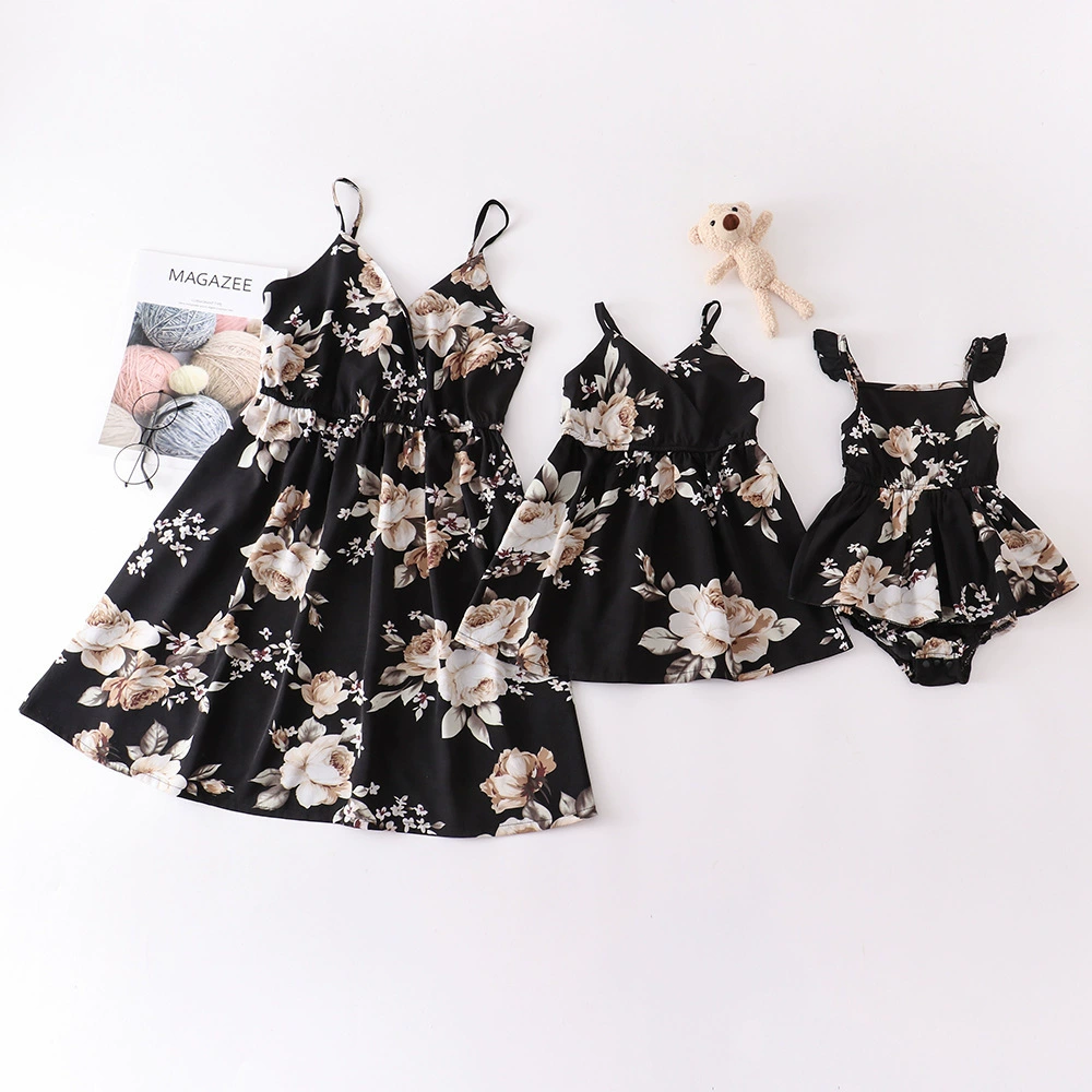 Европейский и американский стиль 2025 Летняя женская одежда новый сексуальный низкий с принтом на пляже праздничная юбка родительская женская одежда