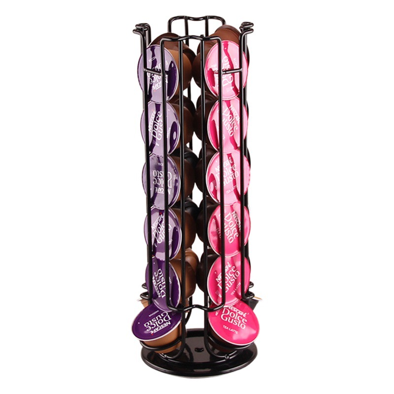 Exhibidor Multifuncional de Venta Caliente Transfronterizo, Estante de Almacenamiento Multifuncional, Exhibidor Giratorio de Cápsulas de Café Nestlé