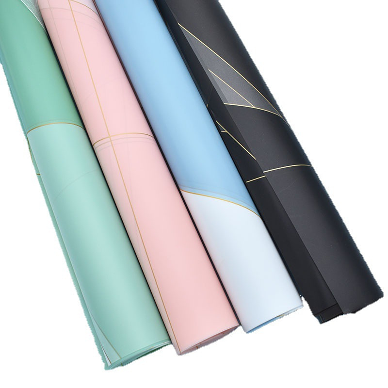 Flor fiesta fábrica al por mayor nuevos productos de ondas Phnom Penh flor de papel de embalaje flor flor flor de papel estampado florista embalaje