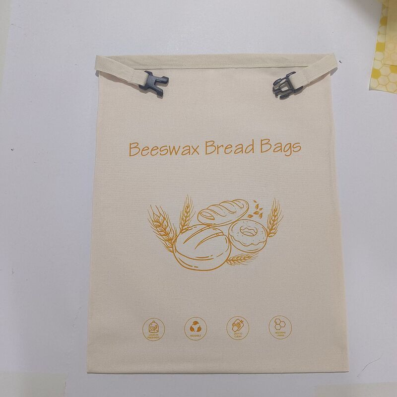 蜂蜡面包袋用于食品面包可重复使用储存保鲜袋内衬优质蜂蜡布|undefined