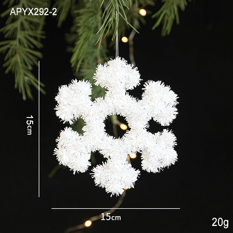 15cm copo de nieve blanco