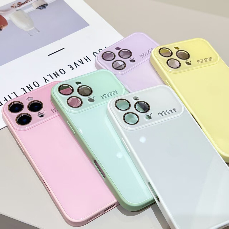 适用iPhone16Promax冰感大视窗手机壳苹果15液态玻璃14硅胶保护套|undefined