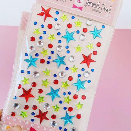 Large diamond color sticker paste handmade mobile phone case full of stars color red pink purple student decoration color diamond treasure