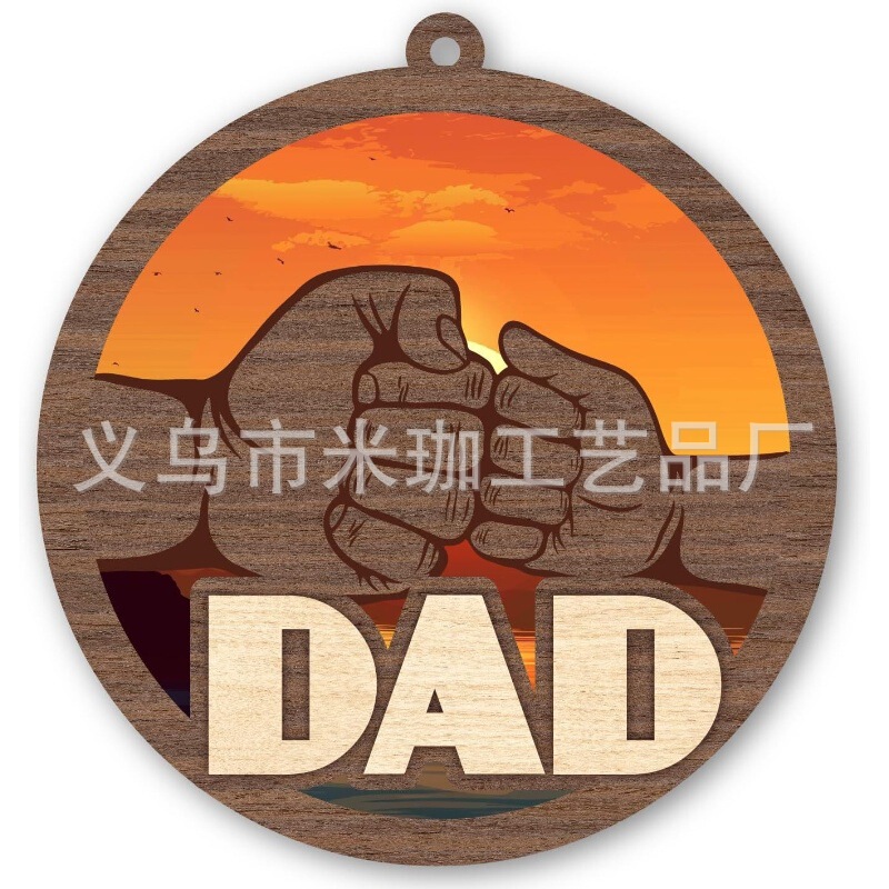 2025年越境新築祝いギフト クリスマス 母の日 バレンタインデー 装飾品 玄関用丸型木製吊り飾り|undefined
