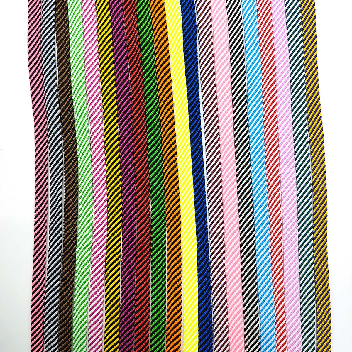 48 color 1cm poliéster de color zebra hueco cuerdas planas cuerdas huecas zapatos de ropa deportiva sombrero de dos colores cuerdas