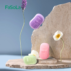 Japanese FaSoLa soap bar soap paper portable hand soap small soap paper sheet travel always carry cleaning paper soap