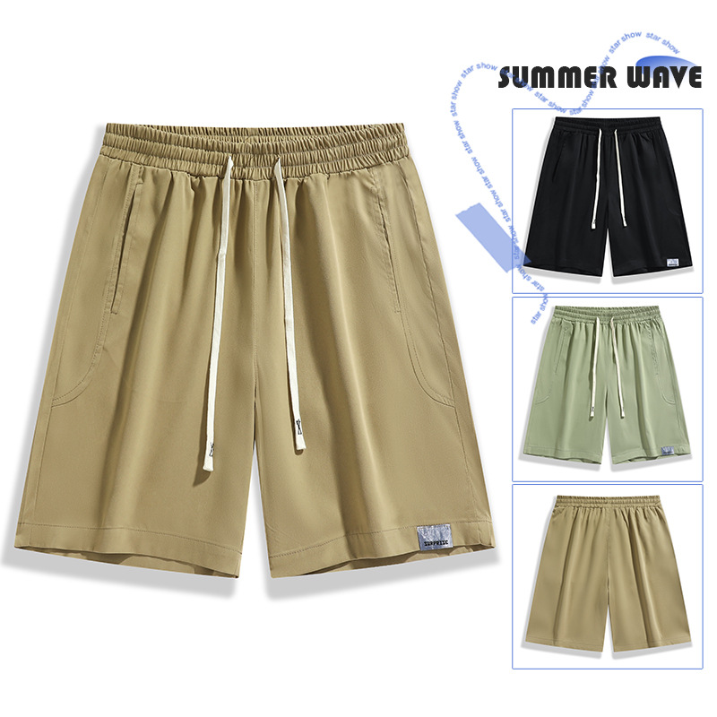 Shorts Men's 2023 Summer New Youth Casual Workwear Shorts Cotton Loose Pants Men's