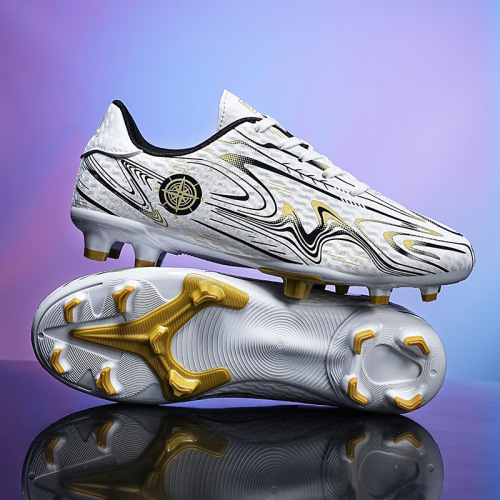 Children's Five-a-Side Football Cleats, Unisex, Mid-Top, Long Tackles, Football Shoes with Durable Rubber Soles