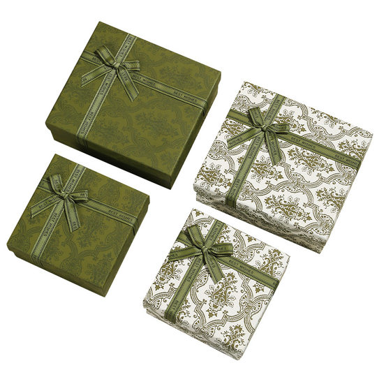 In stock heaven and earth cover hand gift box small red book large gift box scarf cosmetics packaging box high-end gift box
