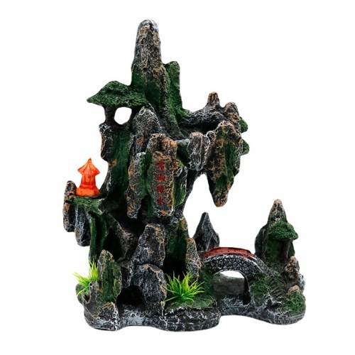 Fish tank rockery avoid tree hole fish tank landscaping package simulated rockery resin rockery aquarium decorative stone