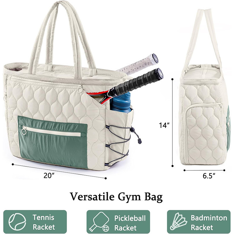 Amazon nuevo bolso de tenis para mujeres al aire libre bolso de tenis portátil bolso de hombro de tenis a cuadros frescos image 3