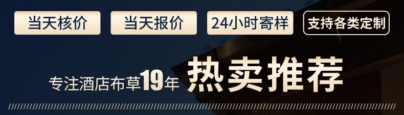 2022新款新疆棉宾馆四件套 酒店民宿布草全棉60s贡缎印花床上用品详情4