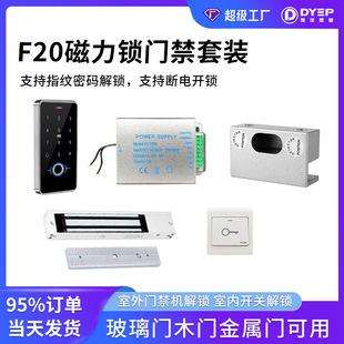 Villa Hotel Outblowing Waterproof Magnetic Lock System Office Fingerprint Password Swipe Card Cardiac Machine