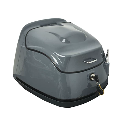 guard exhaust bar front shelf: Motorcycle bumper - moon-silver-gray-tail-box-lined-with-backrest-bottom-plate-must-have-tail-rack