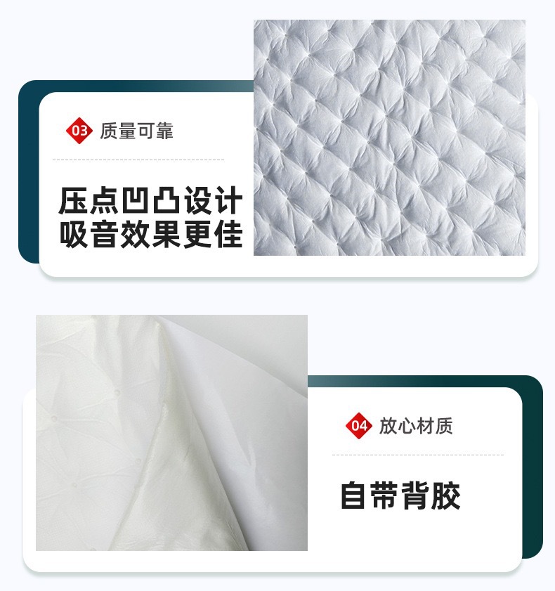 Car Edge-Sealing Sound-Absorbing Cotton, Soundproofing Cotton, Windsor Cotton, Thermal Insulation Cotton, Flame-Retardant, Odorless, Two-Component Polyester Fiber White Cotton