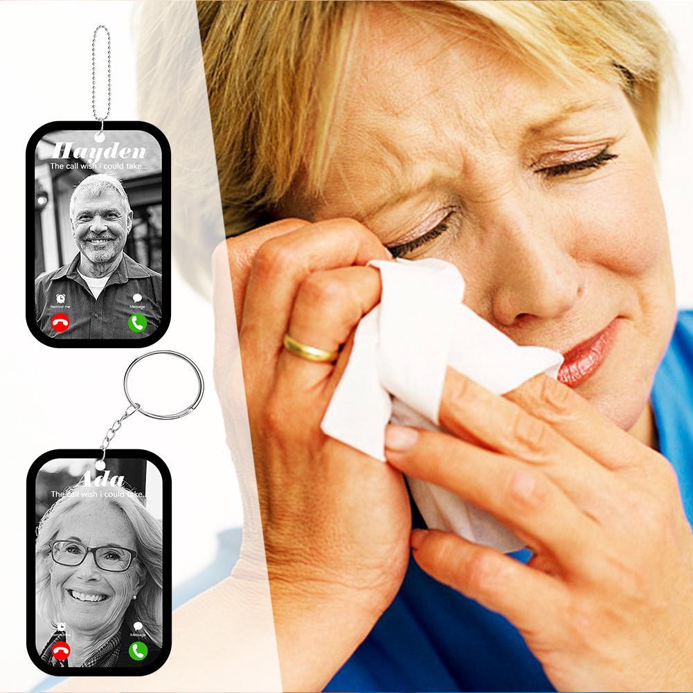 Acrylic Personalised Photo Keychain Flat Charm