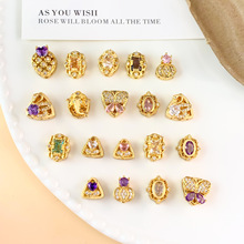 ����18K����僐��ĺ���΢��ʯ���鲻��ɫDIY������Ʒ���