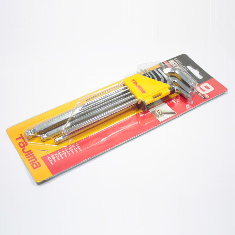 TAJIMA TAJIMA 1304 - 0671 9 conjuntos de llave hexagonal de bolas largas
