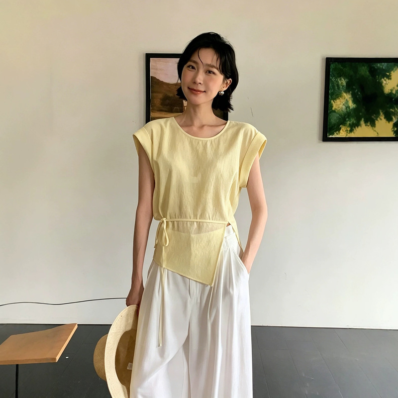 Ac Sunshine Commuting Essentials: Draped, Wrinkle-Resistant, Cool, Breathable, Non-Sweaty Short-Sleeve T-Shirt for Women, Summer H19806 Ac Sunshine Commuting Essentials: Draped, Wrinkle-Resistant, Cool, Breathable, Non-Sweaty Short-Sleeve T-Shirt for Women, Summer H19806