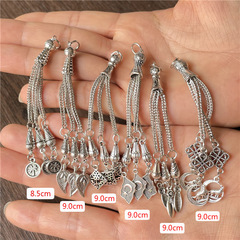 18 Pieces 6 Different Styles Muslim Islamic 33-Strand Tassel Pendants DIY Matching Bead Jewelry Accessories
