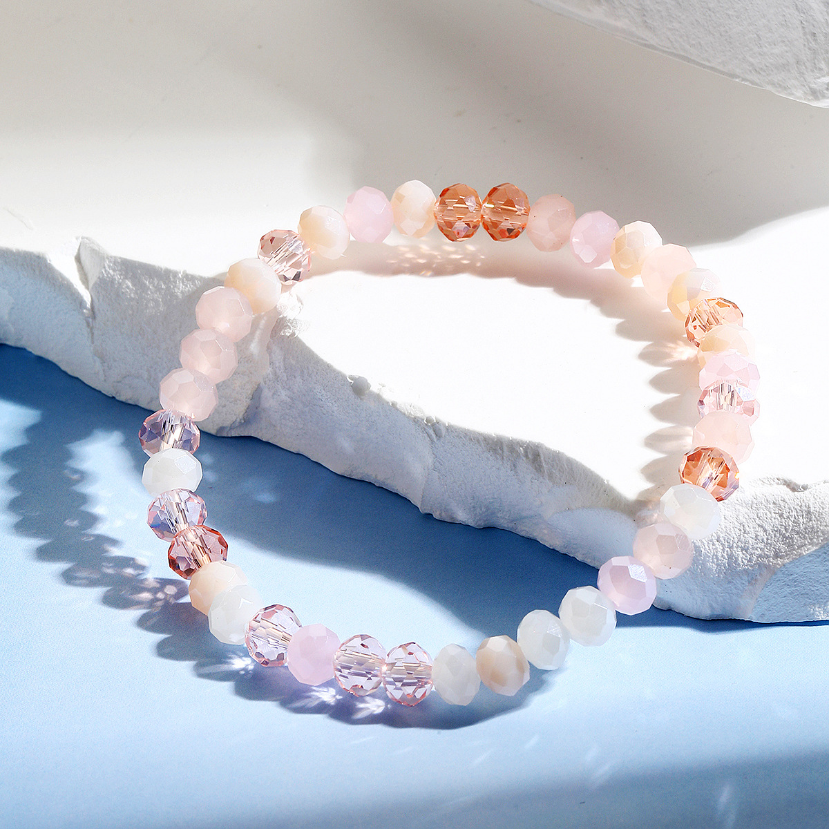 hot selling bracelets are versatile and high end Bohemian elastic line summer crystal bracelet set_voghion.com