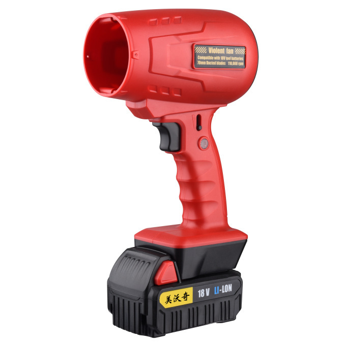 Transfronterizo nuevo ventilador de turbina de automóvil ventilador de mano al aire libre acampado USB motor sin escobillas mini ventilador violento