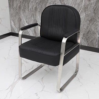 [Standard version]+silver foot ironing and dyeing chair+black
