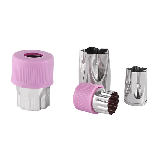 Household stainless steel biscuit mold baby food supplement tool vegetable cartoon animal fruit flower cutter baking mold