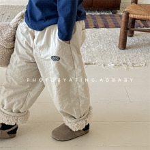 2025童装秋冬装新款儿童韩版加绒加厚冬季棉裤女童男童裤子5658