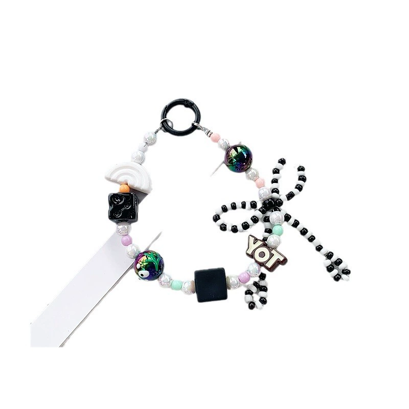 Xiaomi, beaded bracelet with bow handmade, keychain, handle, phone case, accessory, bag