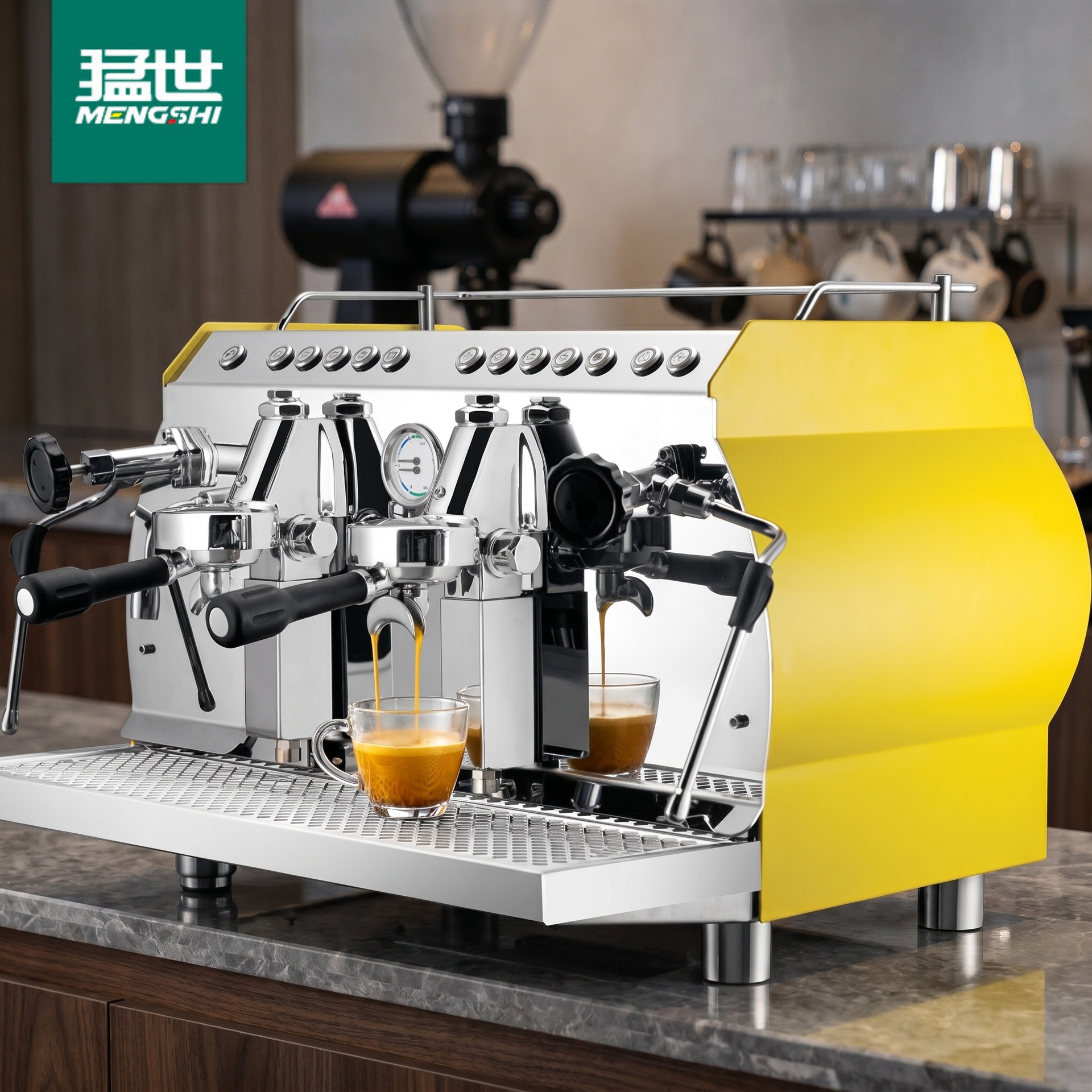 Máquina de café de molienda de tipo comercial, máquina de café semiautomática