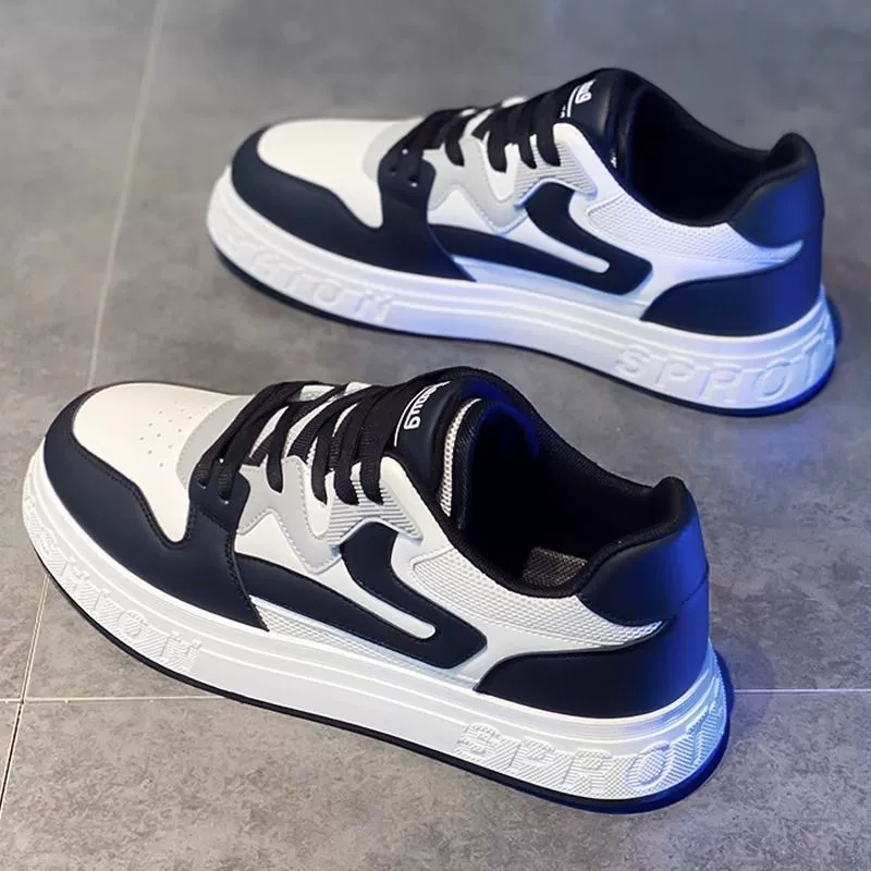 Мужская обувь, зимняя обувь, мужские дышащие кроссовки из сетки, черно-белые универсальные повседневные спортивные кожаные туфли, белые туфли для мужчин