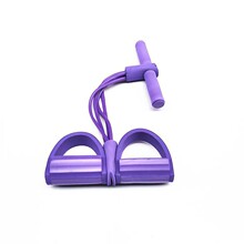 ✅六管脚蹬拉力器仰卧起坐辅助拉力绳家用女瑜伽健身腰腹训练器