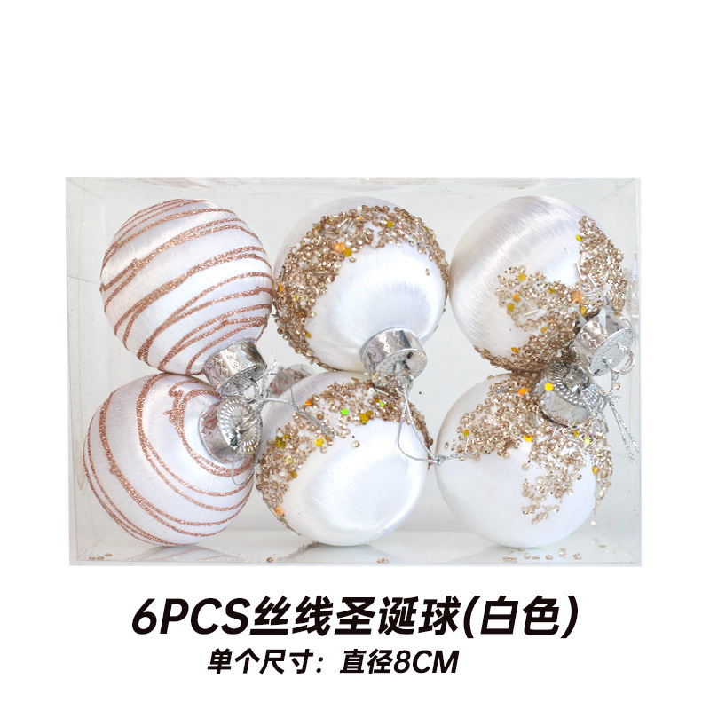 Bola de Navidad árbol de Navidad adornos de decoración colgante de bola de colores accesorios de material de Navidad DIY decoración de Navidad al por mayor