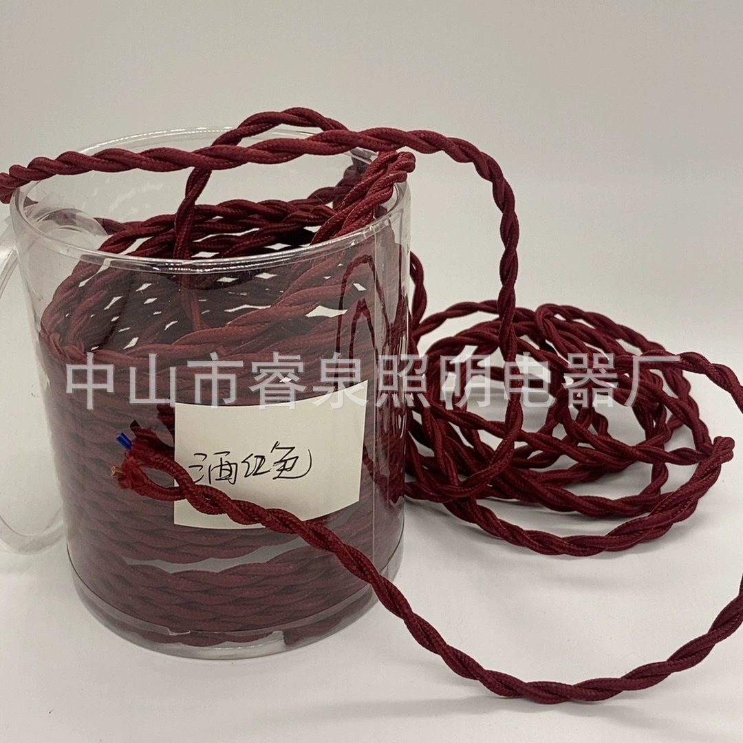 Woven lights, ceiling lamp, retro power cable, wholesale, handmade