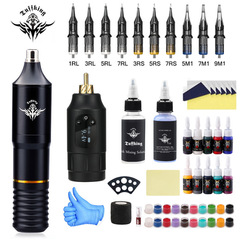 Cross-border tattoo set, eyebrow tattoo, embroidery machine, full set of tools, tattoo pen set, tattoo motor machine