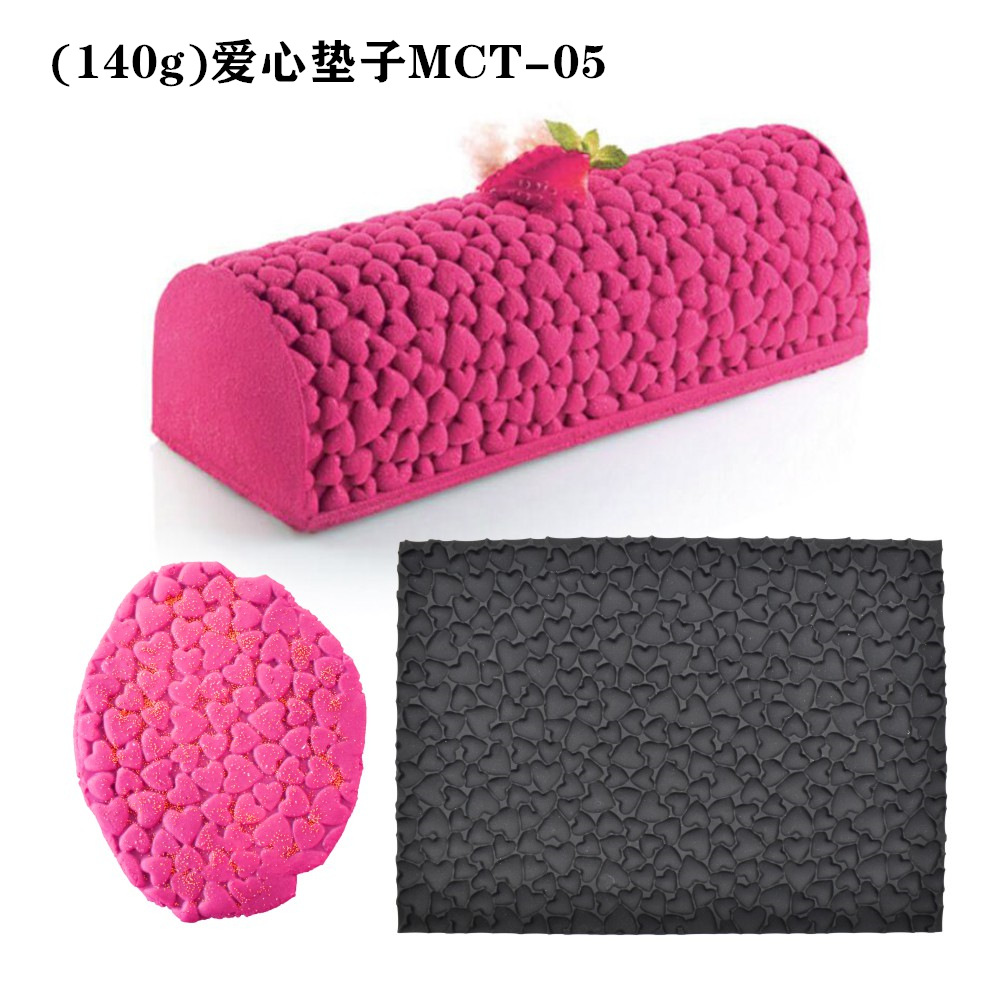 Mousse almohadilla de silicona mousse rollo suizo textura almohadilla corteza amor encaje fondant estera pastelería occidental molde para hornear