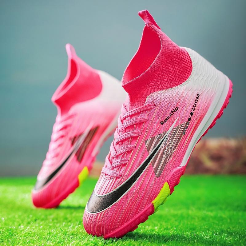 Zapatillas de Fútbol de Caña Alta TF de TPU Equilibrio para Césped Artificial y Fútbol