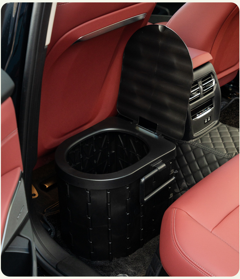 【Premium Selection】Portable Outdoor Camping Folding Toilet Car Seat Toilet Emergency Toilet for Car Travel Odor-Proof