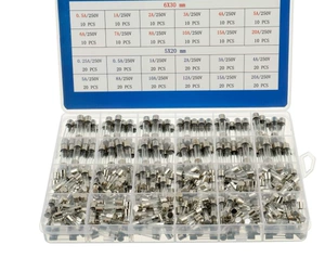 Стеклянный предохранитель, 5x, x20, 20мм, 250v, 20A, 6x, x30, 30мм, 5A, 20A
