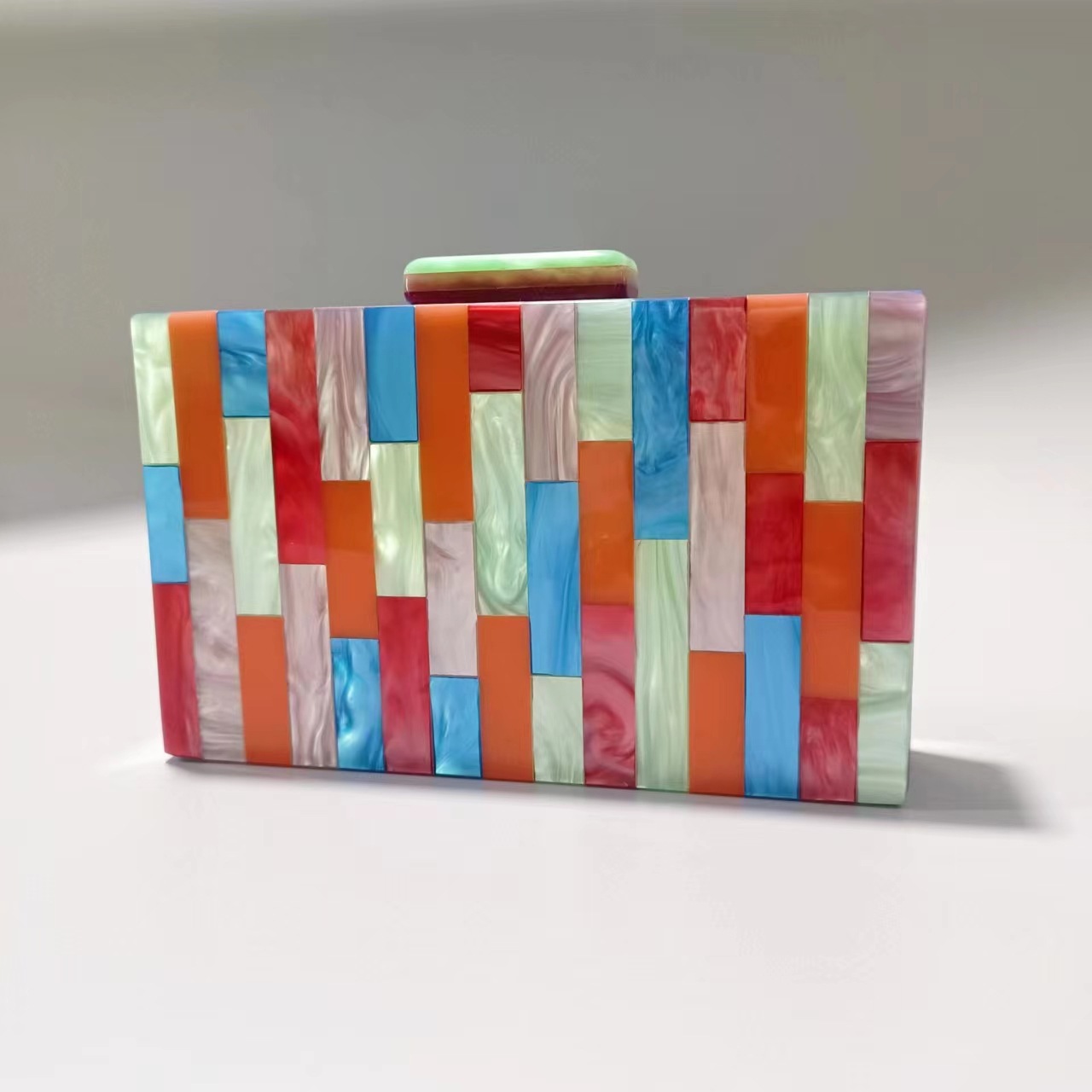 Evening Bag Bags Type Arylic Color Block Evening Bags