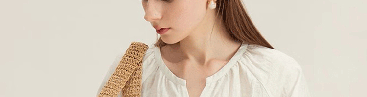 Áo sơ mi linen nữ tay lửng dáng rộng phong cách Pháp — Màu trắng nhạt chi tiết 3