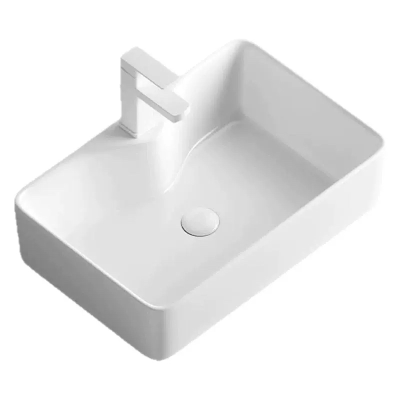 テーブルの上のたらいを深めて水のしぶきを防ぐ大きいサイズの洗面器のトイレの家庭用陶磁器の洗面器のベランダの洗濯器|undefined