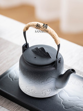 444Z批发 山海观小套功夫茶具套装家用泡茶壶陶瓷茶杯茶盘中式风