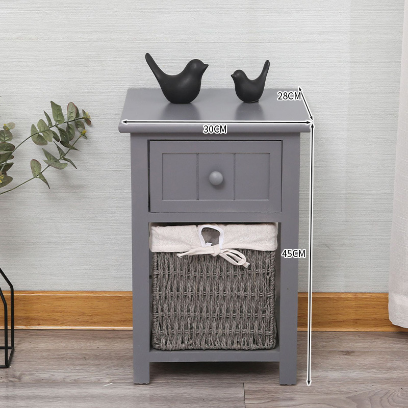 Armario de almacenamiento americano transfronterizo, cajón de madera, almacenamiento de ropa de juguete, mesita de noche, armario de almacenamiento pastoral coreano