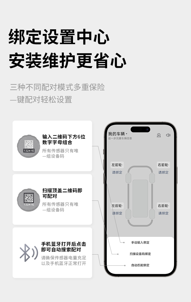 App Tire Pressure Motorcycle Tire Pressure Monitoring 2-Tire Pressure Bluetooth Detector External Universal Sensor Manufacturer