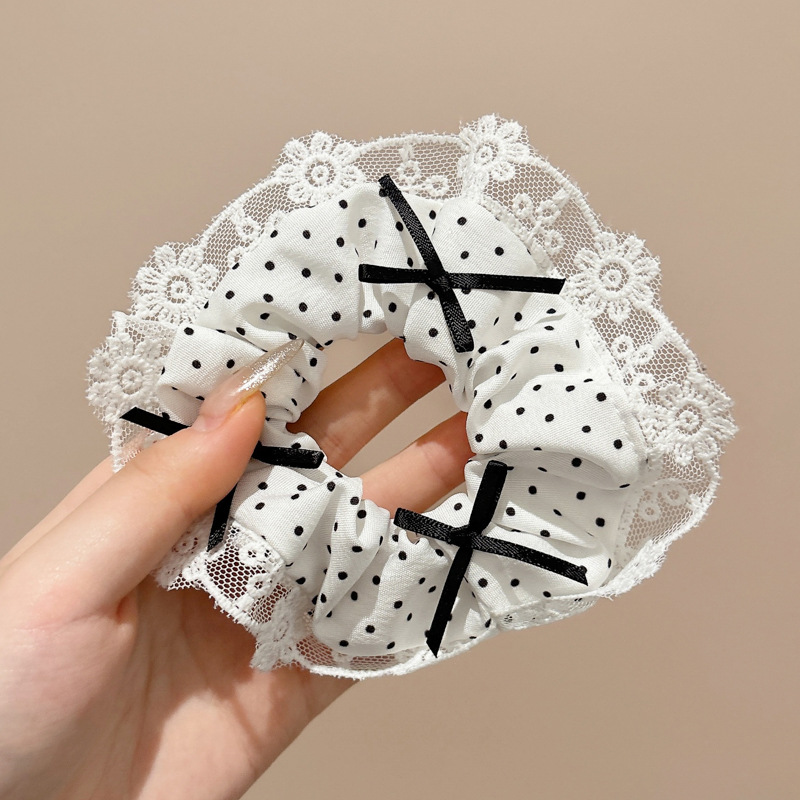 Temperamento floral intestino grueso anillo para el cabello bola femenina cabeza cuerda dulce cola de caballo cuerda para el cabello banda de goma de alta calidad accesorios para el cabello al por mayor